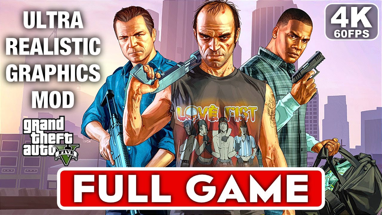 Grand Theft Auto 5 Walkthrough Gameplay Ultrarealístico 4K 60FPS