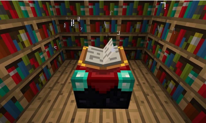 Minecraft - Cómo leer el lenguaje de la mesa de encantamientos 1