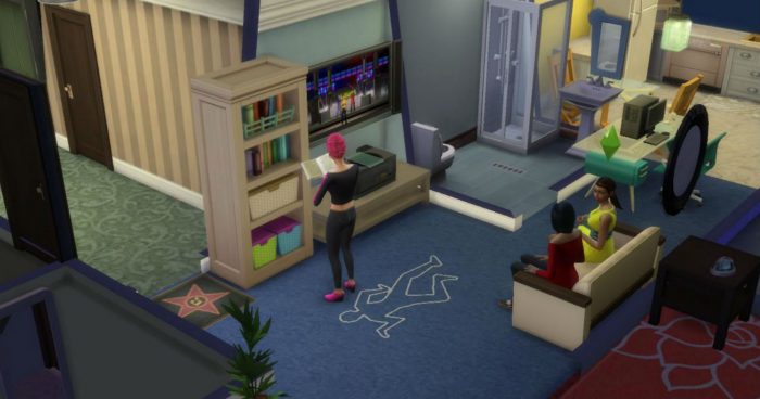 Los Sims 4 -  Este apartamento barato es en realidad una escena del crimen 1