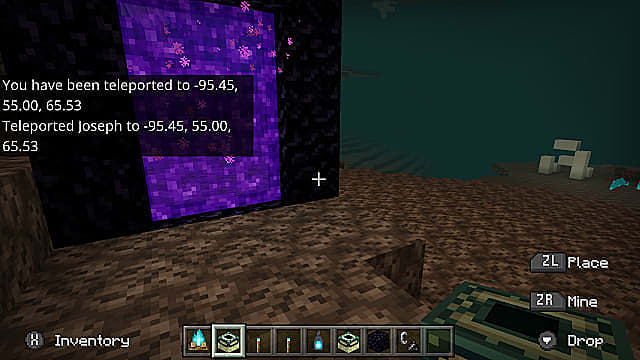 Make sure to mark down the coordinates of the Nether Portal before looking for Ancient Debris.