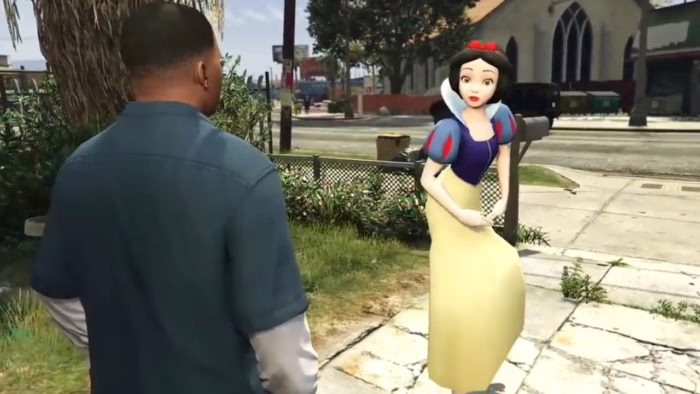 Actores recrean una escena icónica de GTA 5 en la vida real