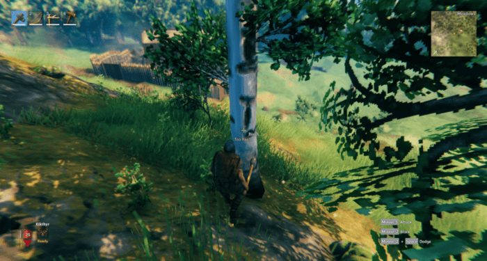 Valheim - Cómo cortar abedules y robles 1