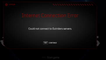 Outriders - Cómo solucionar el error de conexión: No se pudo conectar a los servidores (Could Not Connect to Servers)