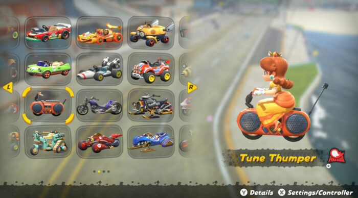 Tune Thumper has strong acceleration and handling stats. Tune Thumper has strong acceleration and handling stats.