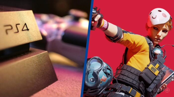 Consola PS4 y personaje del juego The Finals de ARC Raiders