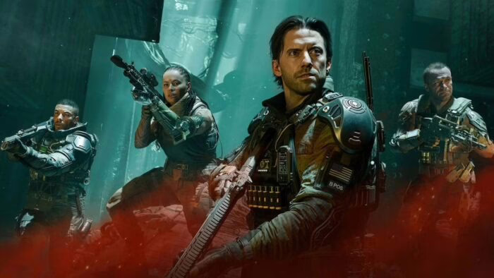 Cuatro soldados armados en una misión en Call of Duty Black Ops 7