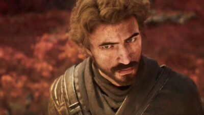 Personaje masculino del juego Expedición 33 con expresión seria