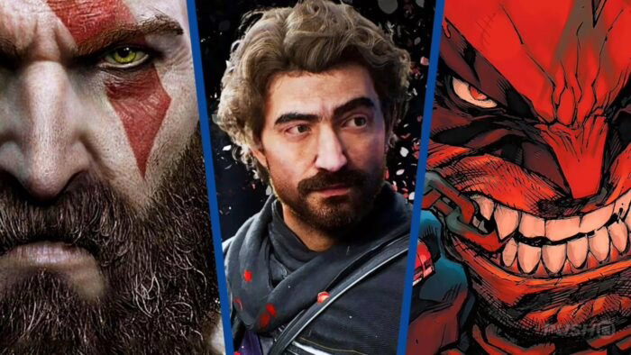 Tres personajes icónicos de videojuegos en primer plano